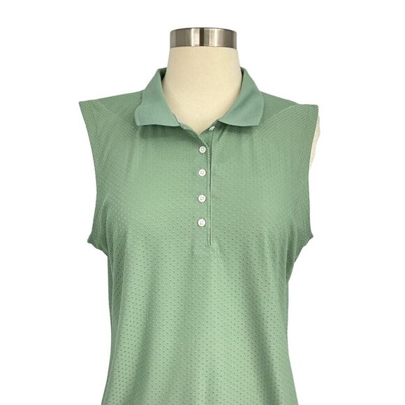 Kjus Size 6 Signe Polo Top Green Golf Tennis Sleeveless Casual Athletic Womens - Picture 3 of 11